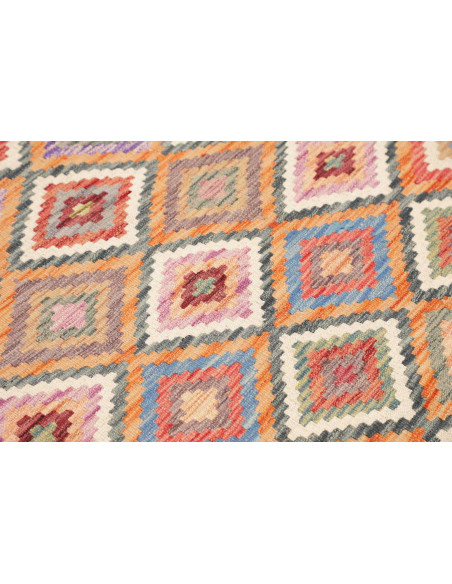 Rug Kilim Afghanistan 151x149 Dark Blue Orange