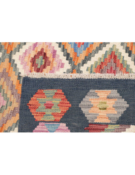 Rug Kilim Afghanistan 151x149 Dark Blue Orange