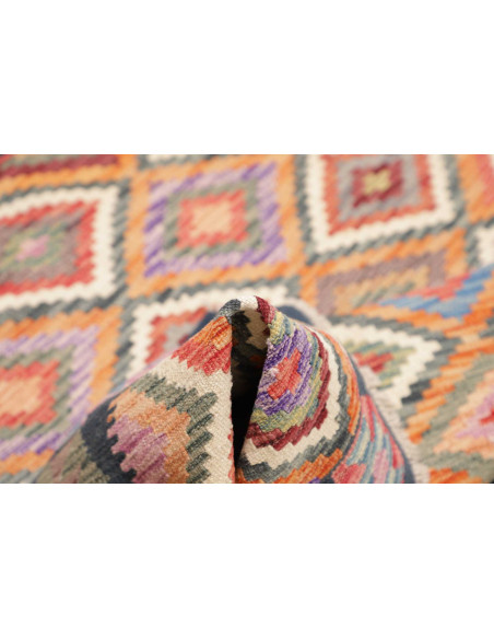Rug Kilim Afghanistan 151x149 Dark Blue Orange