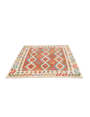 Rug Kilim Afghanistan 150x150 Cream Beige Terra