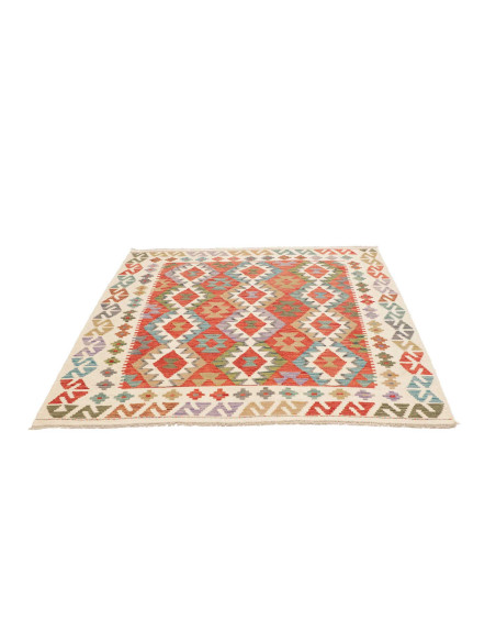 Rug Kilim Afghanistan 150x150 Cream Beige Terra