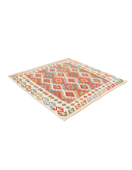 Rug Kilim Afghanistan 150x150 Cream Beige Terra