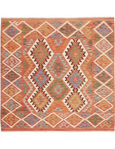 Rug Kilim Afghanistan 150x151 Terracotta Orange