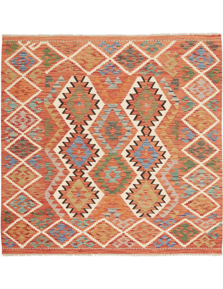 Rug Kilim Afghanistan 150x151 Terracotta Orange