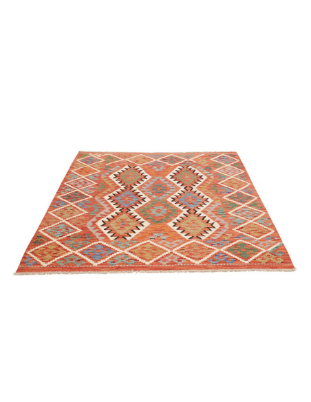 Rug Kilim Afghanistan 150x151 Terracotta Orange