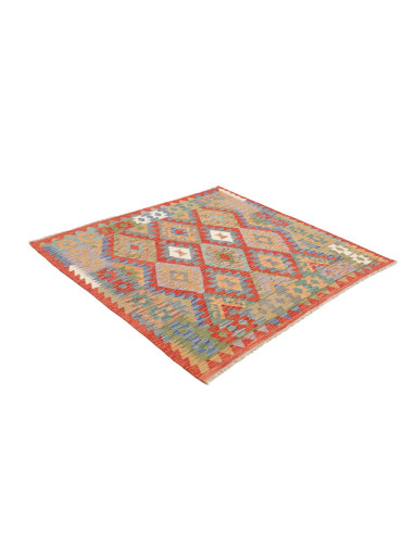 Rug Kilim Afghanistan 149x154 Red Orange Blue G