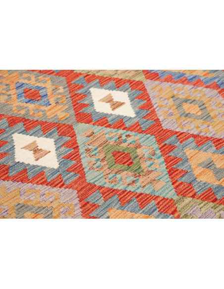 Rug Kilim Afghanistan 149x154 Red Orange Blue G