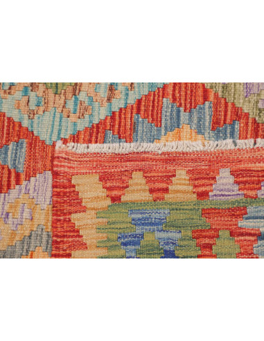 Rug Kilim Afghanistan 149x154 Red Orange Blue G