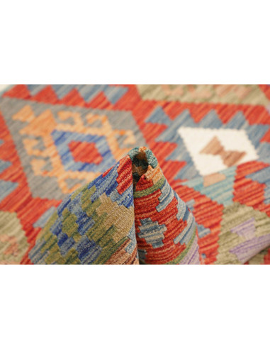 Rug Kilim Afghanistan 149x154 Red Orange Blue G