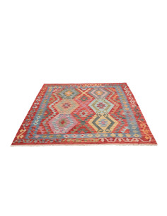 Rug Kilim Afghanistan 154x156 Red Blue Orange P 2