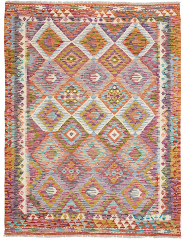 Rug Kilim Afghanistan 151x198 Vibrant Multicolo