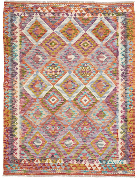 Rug Kilim Afghanistan 151x198 Vibrant Multicolo