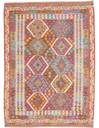 Rug Kilim Afghanistan 150x203 Burnt Orange Terr