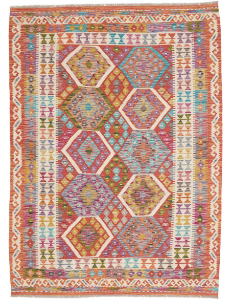 Rug Kilim Afghanistan 150x203 Burnt Orange Terr