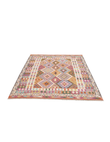 Rug Kilim Afghanistan 150x206 Cream Orange Blue