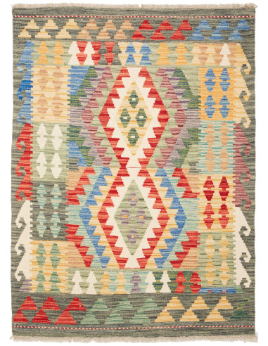 Kilim 111x148 Cm Kilim Afghanistan Lana Cardata A Mano