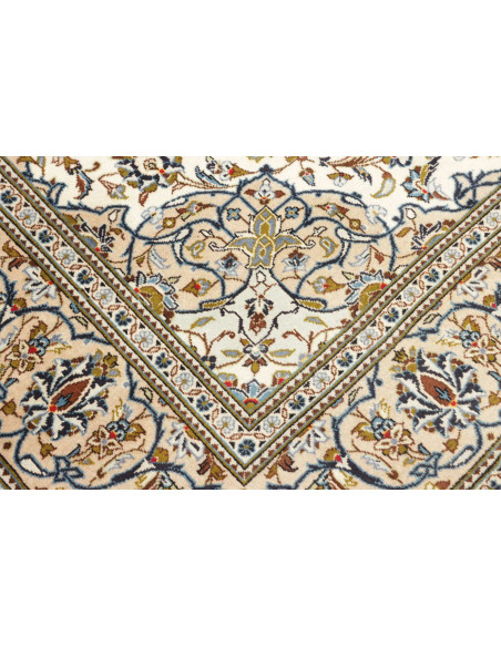 Rug Kashan Persia beige grey 192x285