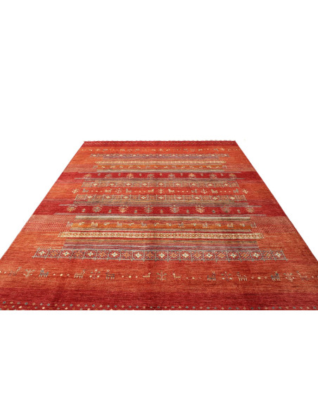 Tappeto Siva Pakistan 250x298 Rosso Terracotta