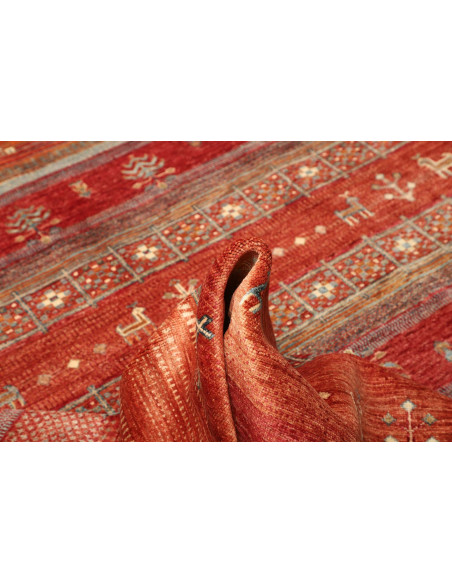 Tappeto Siva Pakistan 250x298 Rosso Terracotta