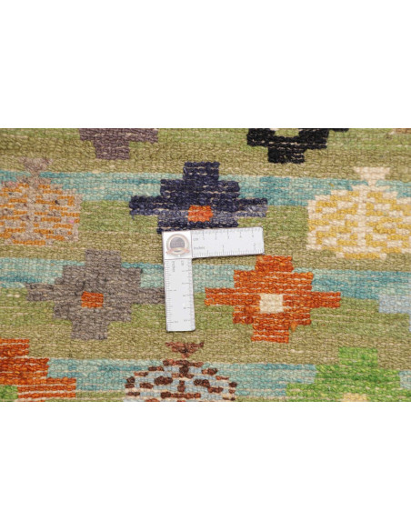 Tappeto Gabbeh Marrakech Pakistan 93x151 Verde
