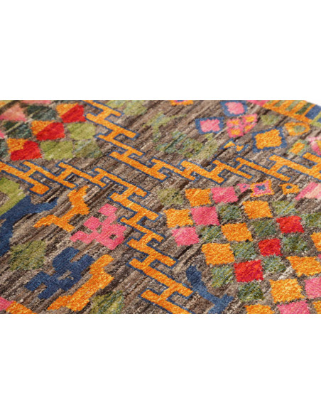Tappeto Gabbeh Marrakech Pakistan 99x142 Marron