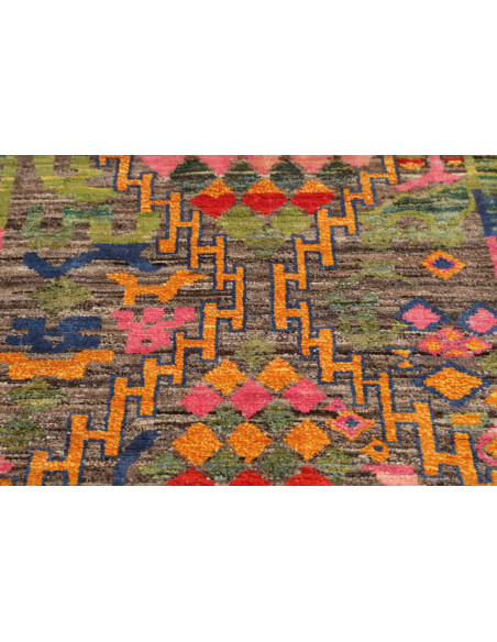 Tappeto Gabbeh Marrakech Pakistan 99x142 Marron
