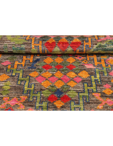 Tappeto Gabbeh Marrakech Pakistan 99x142 Marron