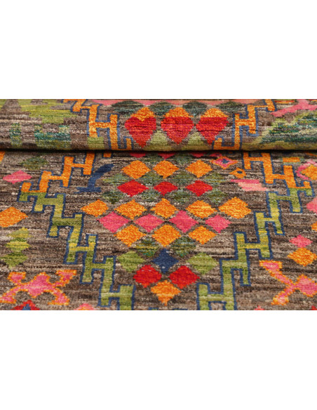 Tappeto Gabbeh Marrakech Pakistan 99x142 Marron