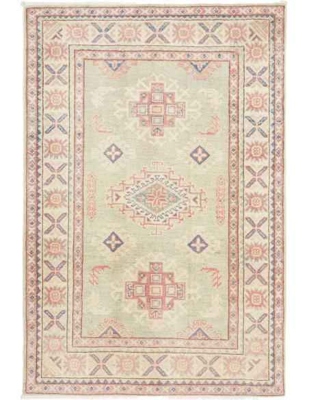 Rug Kazak Afghanistan 100x146 Sage Green