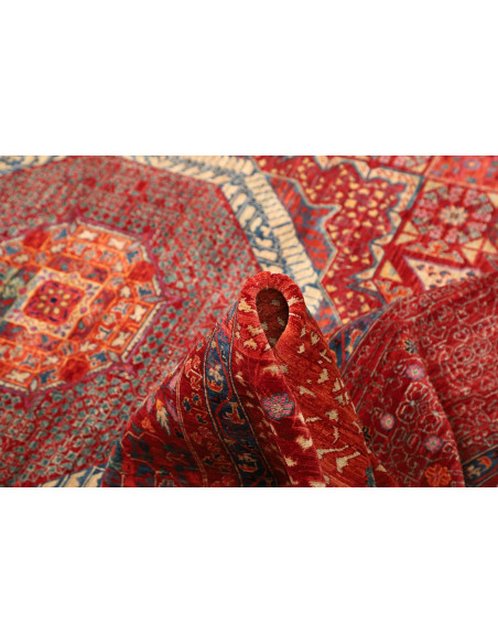 Tappeto Mamlouk Pakistan 251x294 Rosso Blu