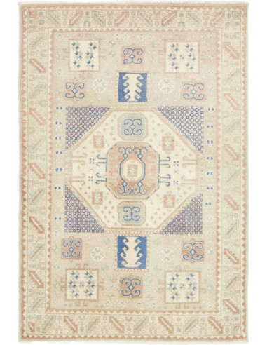 Rug Kazak Afghanistan 102x150 Cream Beige
