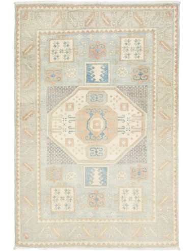 Rug Kazak Afghanistan 100x150 Light Blue