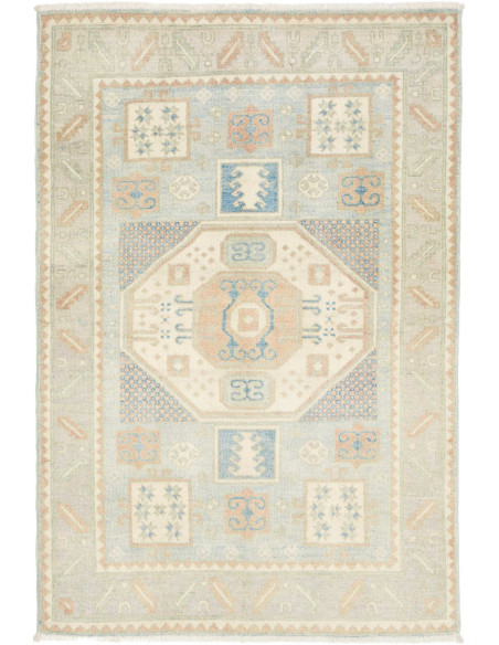Rug Kazak Afghanistan 100x150 Light Blue