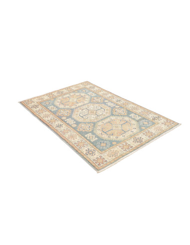 Rug Kazak Afghanistan 102x153 Sky Blue
