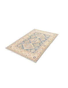 Rug Kazak Afghanistan 104x149 Blue Cream 2