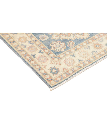 Rug Kazak Afghanistan 104x149 Blue Cream