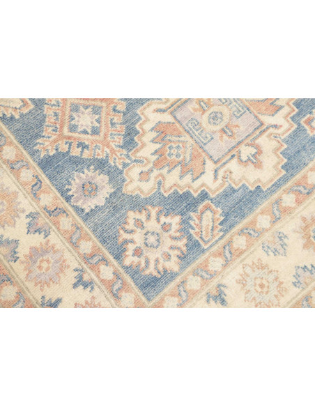 Rug Kazak Afghanistan 104x149 Blue Cream