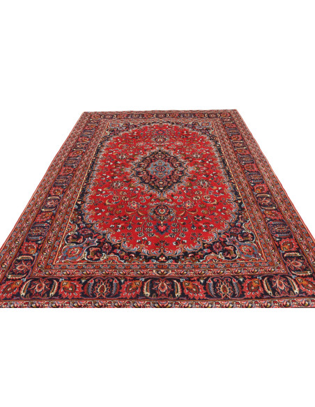 Rug Sabzevar Persia maroon blue 204x288