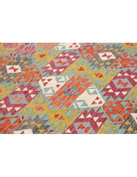 Rug Kilim Afghanistan 165x246 Teal Pink