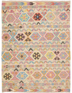 Rug Kilim Afghanistan 168x232 Beige Cream