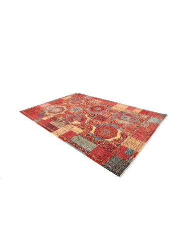 Tappeto Mamlouk Pakistan 200x303 Rosso Blu