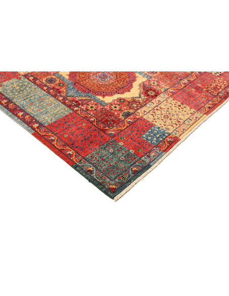 Tappeto Mamlouk Pakistan 200x303 Rosso Blu
