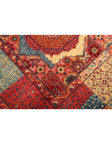Rug Mamlouk Pakistan 200x303 Red Blue
