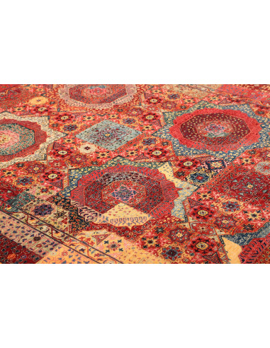 Rug Mamlouk Pakistan 200x303 Red Blue