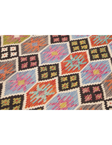 Rug Kilim Afghanistan 168x251 Multicolor Black