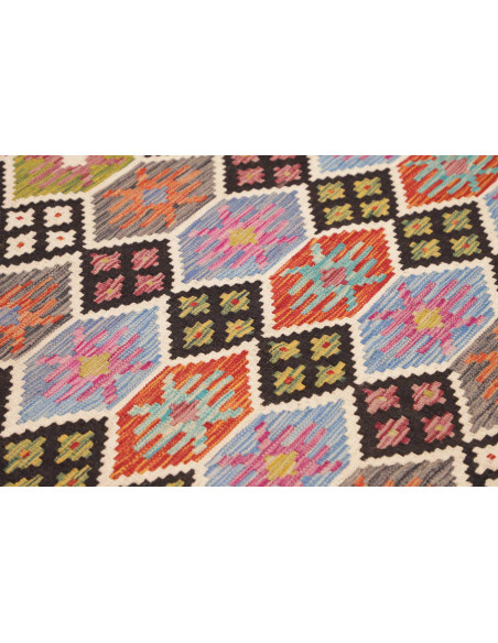 Rug Kilim Afghanistan 168x251 Multicolor Black