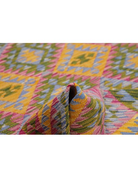 Rug Kilim Afghanistan 171x241 Fuchsia Yellow