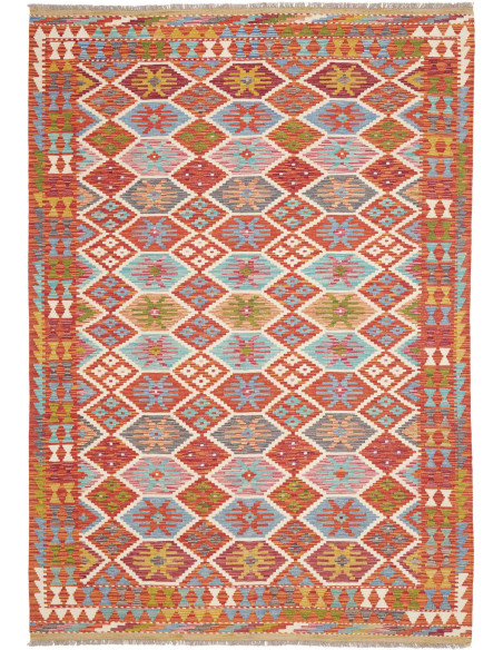 Rug Kilim Afghanistan 173x250 Terracotta Orange