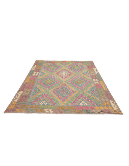 Rug Kilim Afghanistan 175x243 Light Blue