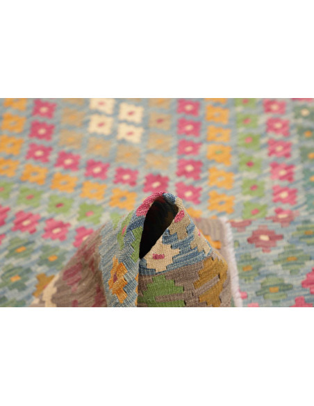 Rug Kilim Afghanistan 175x243 Light Blue